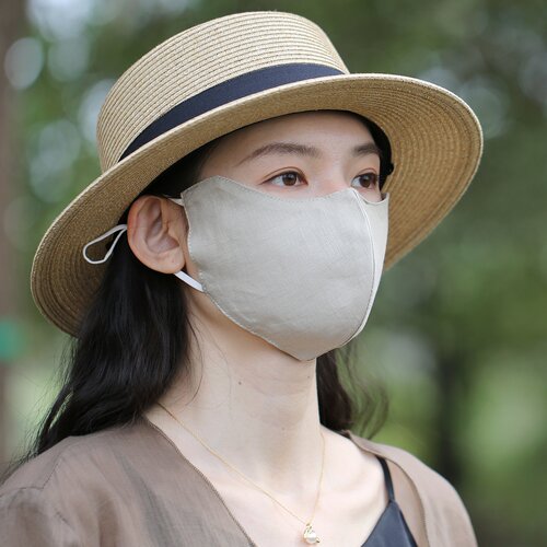 100%汉麻防晒口罩，透气易呼吸