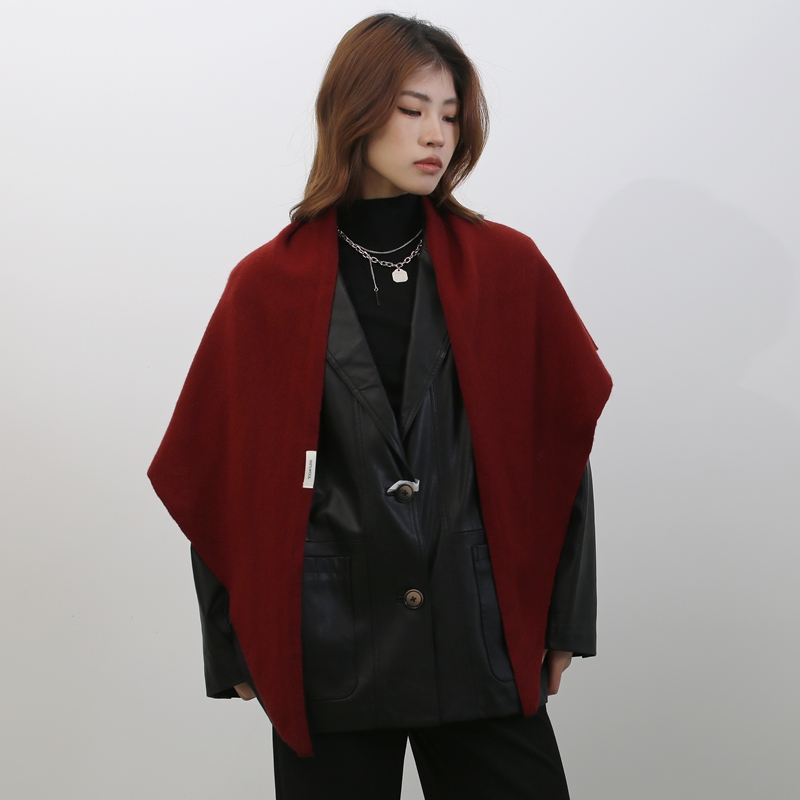 100%羊毛，高级简约大三角巾