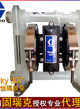 固瑞克husky307塑料气动隔膜泵D32911 D32966小型PP加药泵3/8寸