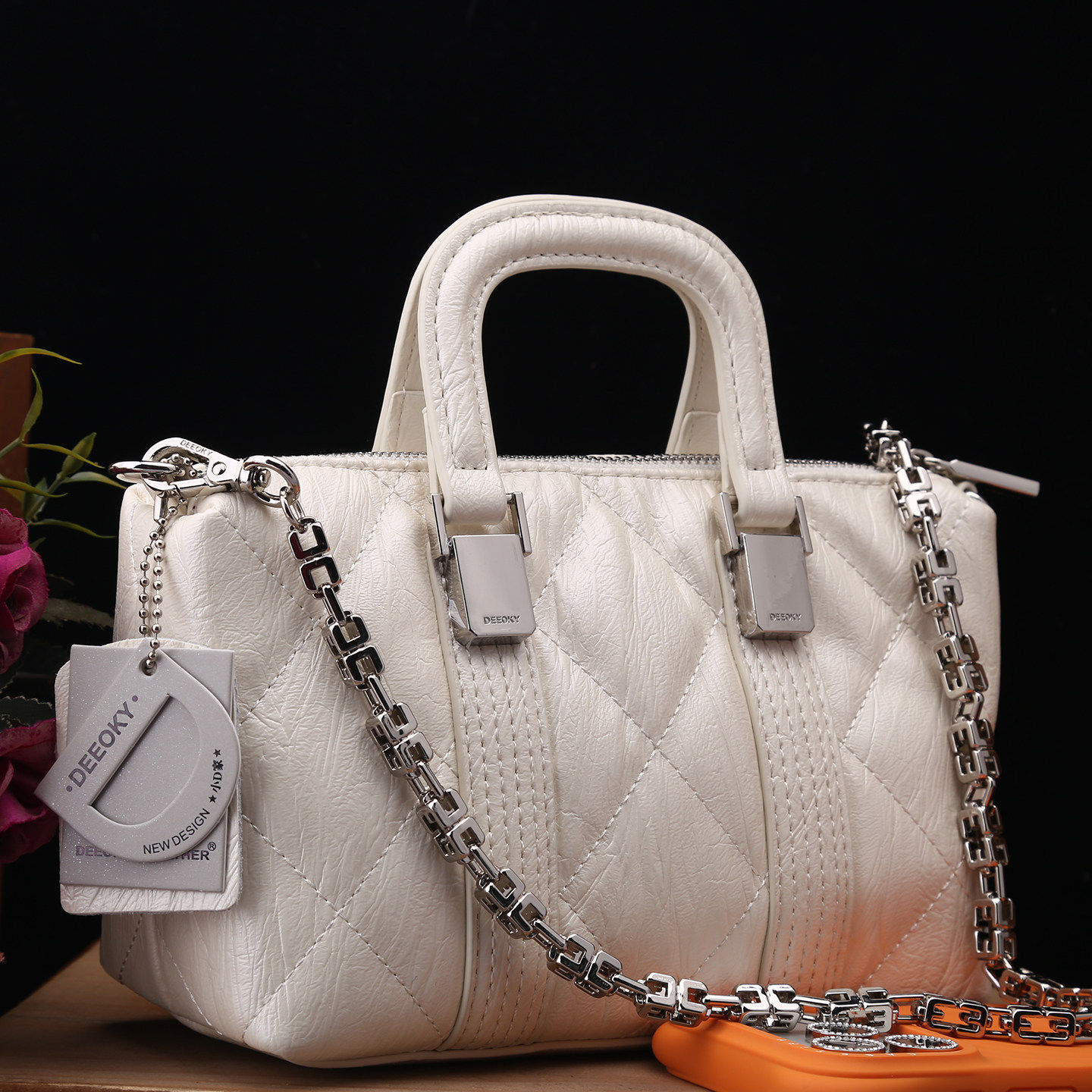 2026新款专柜正品女包真皮菱格手提包女2025新款小香风轻奢托特包,箱包皮具/热销女包/男包,托特包,淘宝优惠券,粉丝福利购,淘宝优惠卷