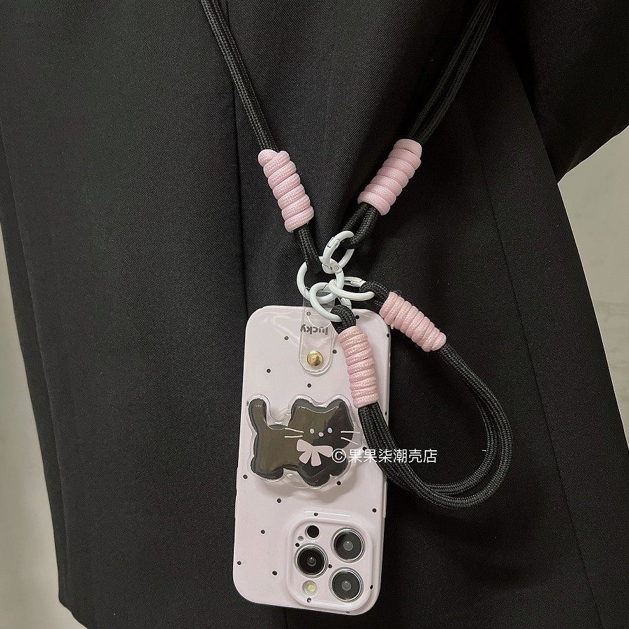 小黑猫支架苹果16Promax可爱卡通15Pro艺术ins风14全包保护套13防摔手机壳女,3C数码配件,手机保护套/壳,淘宝优惠券,粉丝福利购,淘宝优惠卷