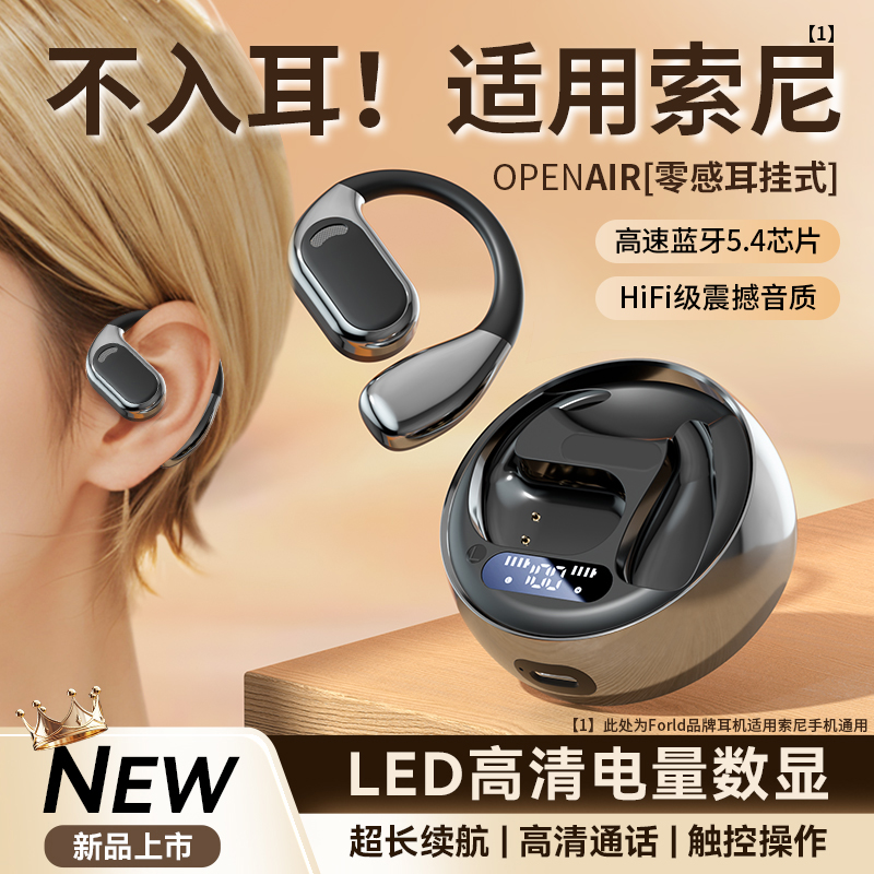 适用索尼挂耳式蓝牙耳机柏林之声气骨传导降噪运动开放式2025新款