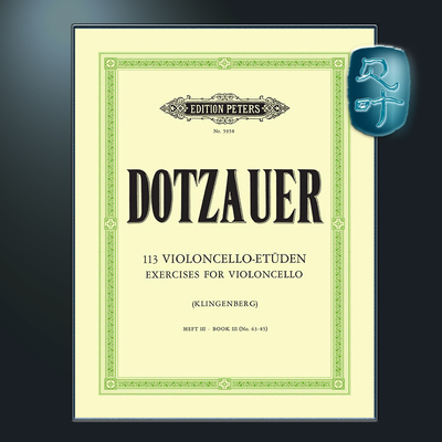 多曹尔113首大提琴练习曲卷三