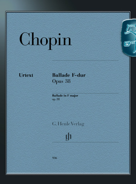亨乐原版 肖邦 F大调叙事曲op38 钢琴独奏带指法 Chopin Ballade F major op.38 HN936