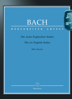 骑熊士原版 巴赫六首英国组曲 BWV806-811 净版钢琴谱 Bach The Six English Suites BWV806-811 BA05165