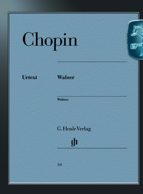 亨乐原版 肖邦圆舞曲全集 钢琴独奏带指法 Chopin Walzer br HN131