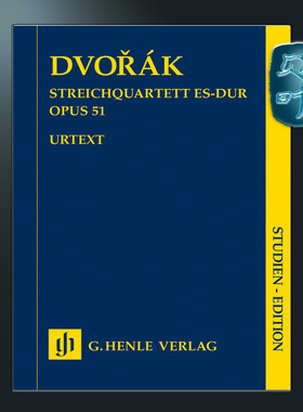 亨乐原版 德沃夏克 弦乐四重奏E大调op51 研习版 Dvorak String Quartet E flat major op. 51 HN7021