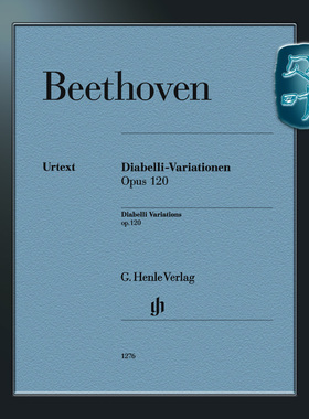 亨乐原版 贝多芬 迪亚贝利变奏曲op120 钢琴带指法 Beethoven Diabelli Variations op.120 HN1276