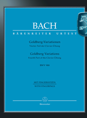 骑熊士原版 巴赫 哥德堡变奏曲BWV988 钢琴独奏带指法 Bach Goldberg Variations BWV 988 BA10848
