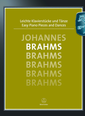 骑熊士原版 勃拉姆斯 简易钢琴作品和舞曲集 钢琴独奏 Brahms Easy Piano Pieces and Dances BA06566