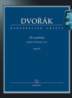 骑熊士原版 德沃夏克 D小调第七交响曲op70 研习版 Dvorák Antonín Symphonie Nr. 7 d-Moll op.70 BA00617