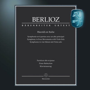 骑熊士原版 柏辽兹 哈罗尔德在意大利Hol 68 独奏中提琴四乐章交响曲 钢琴缩减版 Berlioz Harold en Italie Hol 68 BA05457-90
