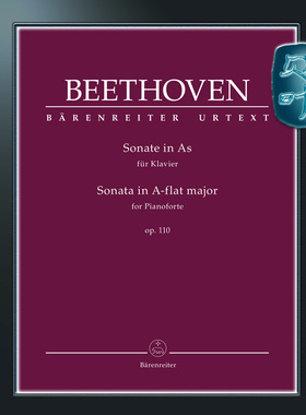 骑熊士原版 贝多芬 降A大调钢琴奏鸣曲op110 钢琴独奏 Beethoven Sonate für Klavier As-Dur op.110 BA11812