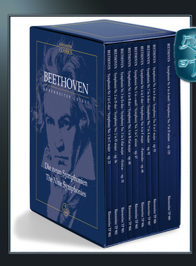 骑熊士原版 贝多芬 交响乐 No1-9 全套共9册 研习小总谱 非演奏用谱 Beethoven The Nine Symphonies Study Score TP00900