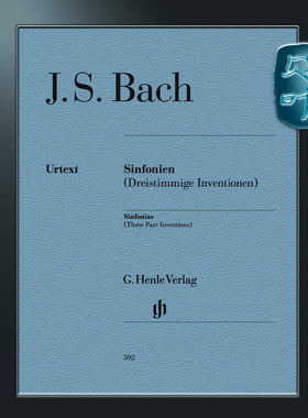 亨乐原版 巴赫 三部创意曲BWV787-801 沙依德勒版 J.S.Bach Sebastian Bach Sinfonias (Three Part Inventions) HN592