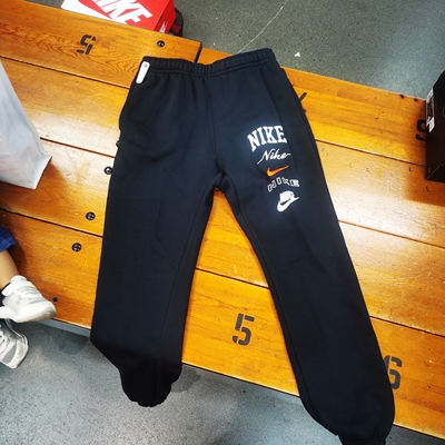耐克男子春秋加绒保暖运动训练束脚宽松针织百搭休闲长裤FN2644