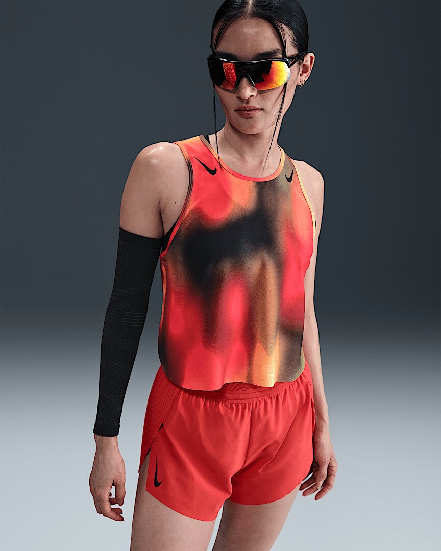 Nike/耐克Dri-FIT ADV女士短款经典印花跑步训练背心IB1095-736