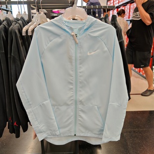 Nike/耐克 男女大童轻薄防风速干梭织夹克防晒UPF40衣外套DO7095