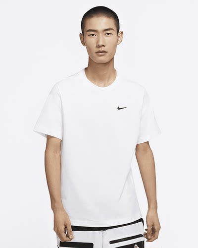 Nike/耐克 男子夏季运动休闲简约舒适透气纯棉圆领短袖T恤BV0508