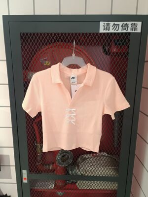 Nike/耐克 女子夏季舒适透气短款运动清新翻领短袖T恤IM3393-664