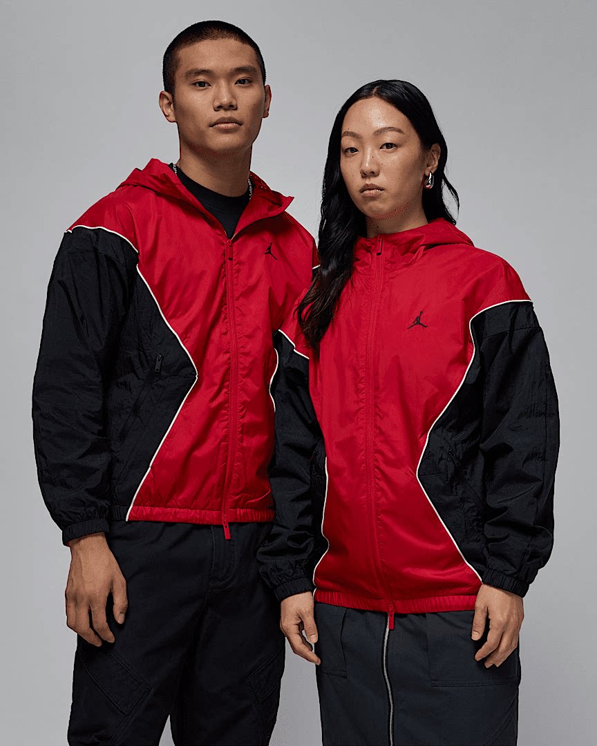 NIKE耐克 男女款时尚经典潮流运动休闲梭织连帽夹克外套 HF9334