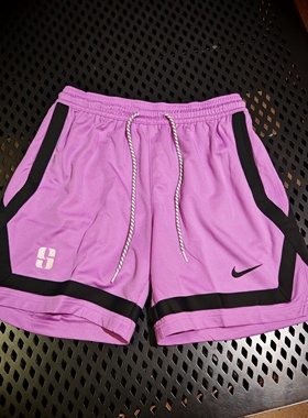 Nike耐克女子夏季五分条纹拼色速干开衩抽绳系带短裤DR5645FB8426