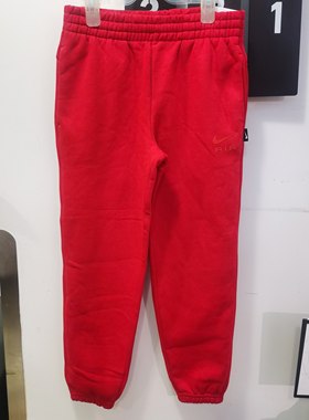 Nike耐克中大童男女新款舒适运动休闲长卫加绒针织裤子FD3216-687