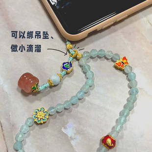 新款71线编绳拉环扣线圈 小滴溜diy配件文玩绳扣吊坠项链挂件连接