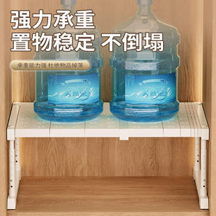 新款衣柜分层隔板柜子收纳神器高度可调节隔层置物架橱柜鞋柜隔断