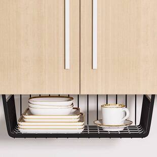 新款收纳挂篮宿舍桌下挂式置物架柜子衣柜分层神器床头下铺悬挂置