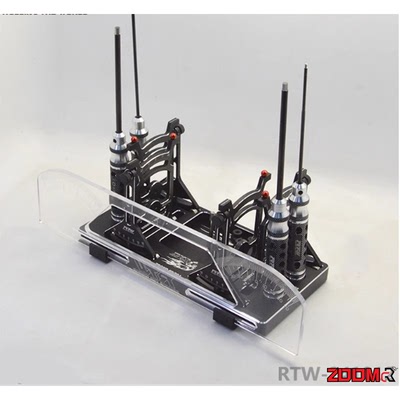 RTW 1/10遥控车公路电房漂移车通用高精度调车尺工具托盘
