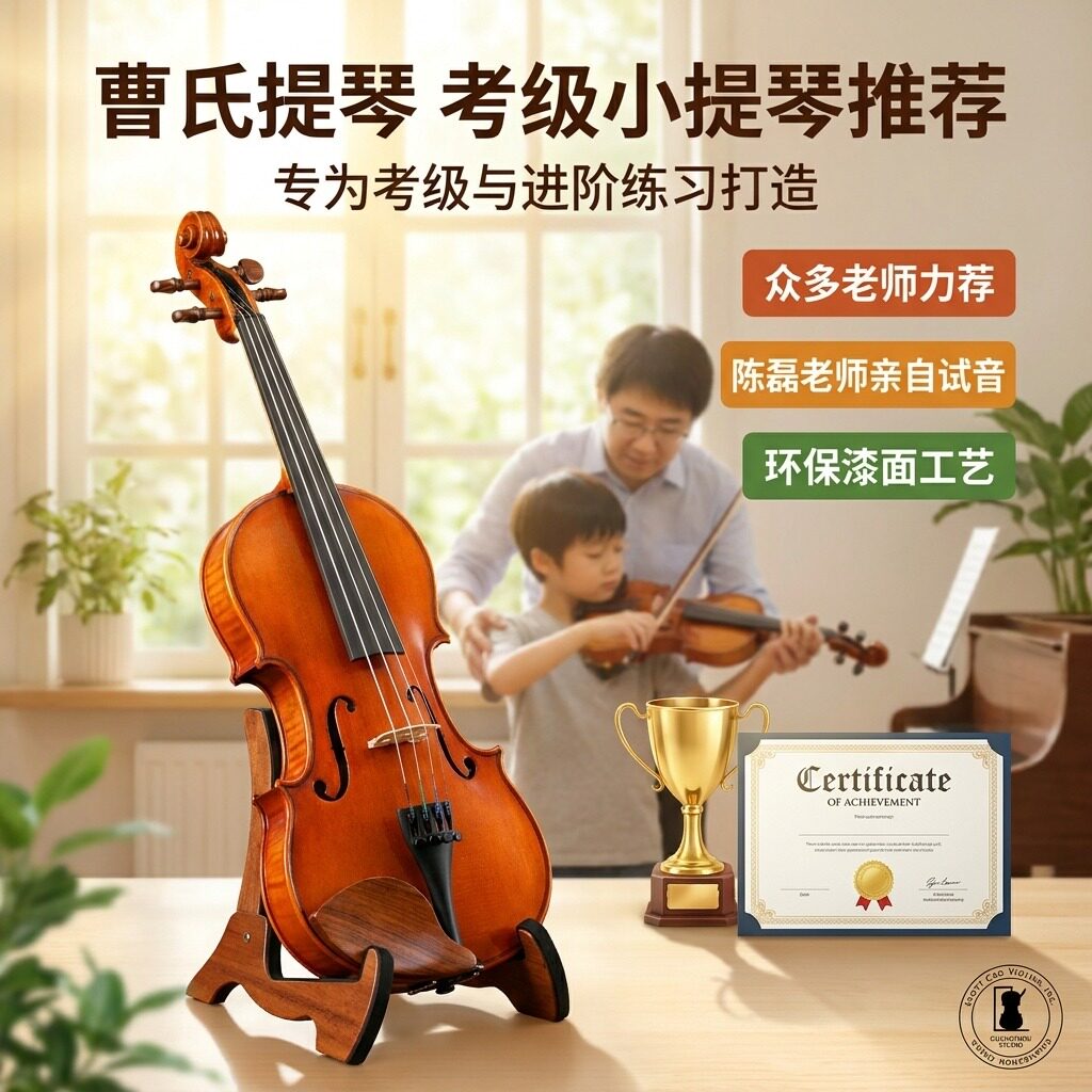 【入门级】ScottCao曹氏小提琴初学者儿童P06-1/4 实木练习小提琴