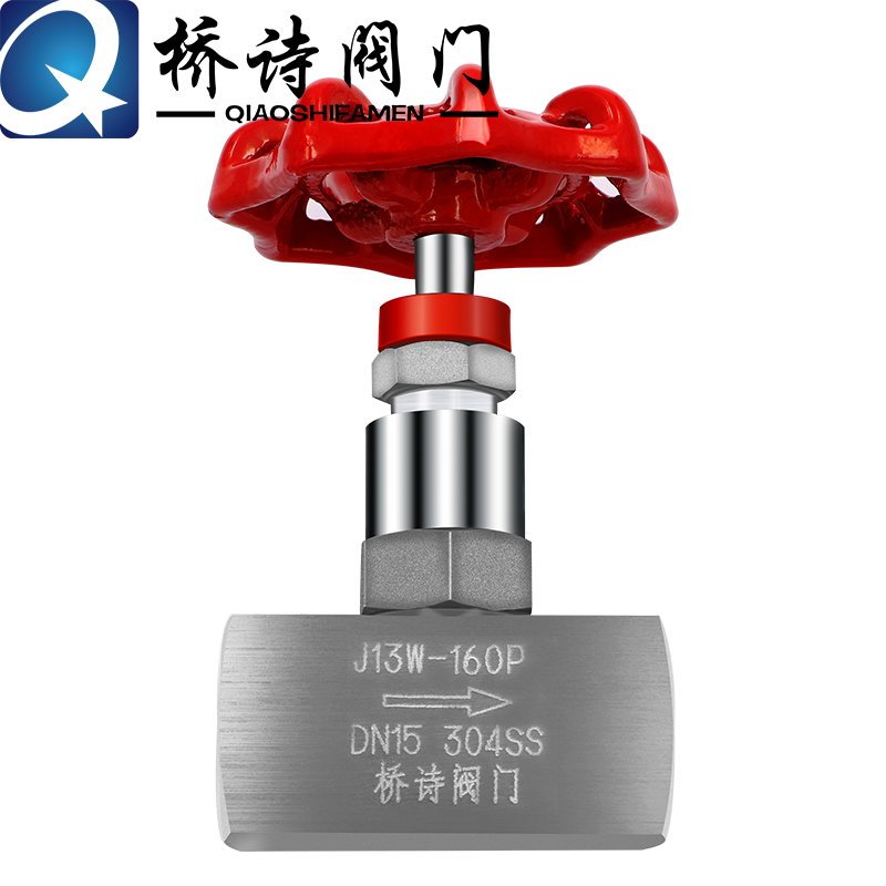 J13W-160P不锈钢针型阀304丝扣内螺纹仪表阀内牙DN15开关316材质