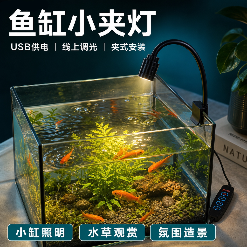 金属灯南美缸防水鱼缸射灯新款
