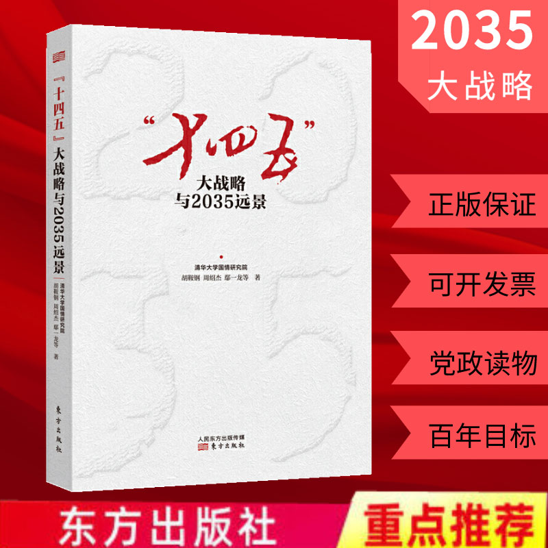 现货】十四五大战略与2035远景第一个百年目标的经济展望清华大学国情研究院编写党政干部读物及社会大众读者东方出版社书籍