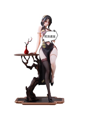 现货哔哩哔哩BearPanda追视眼毛绒披肩温感漆旗袍有凤来仪手办