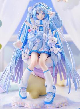 定金哔哩哔哩GSC VOCALOID初音未来雪未来YukiiroPopVer.比例手办