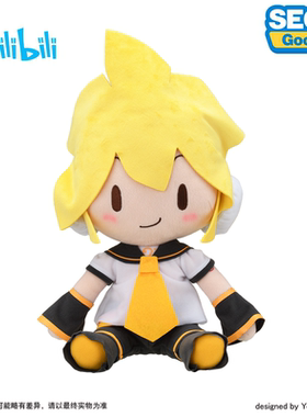 现货哔哩哔哩新品世嘉 VOCALOID 镜音连铃 MEJ毛绒玩偶