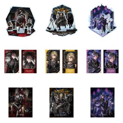 哔哩哔哩 NIJISANJI EN 周年 Luxiem系列 立牌&小卡&艺术画