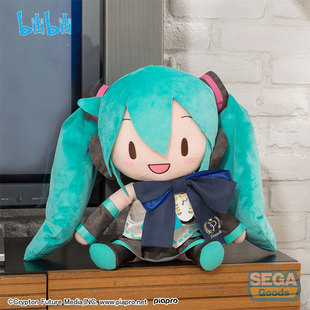 抱枕粉色毛绒玩具fufu玩偶公仔 bilibili哔哩哔哩初音未来miku正版