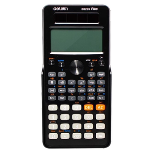 得力科学函数计算器大屏双行显示双电源学生考试用多功能数学计算机注会考试专用小型便携四年级学生用
