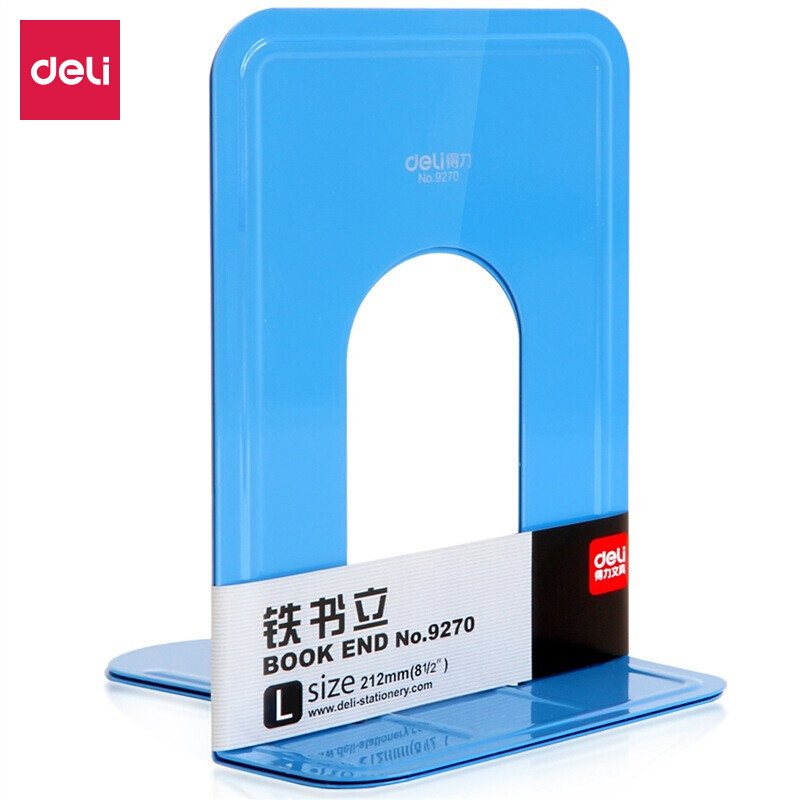 得力书立架桌面固定学生用铁艺图片