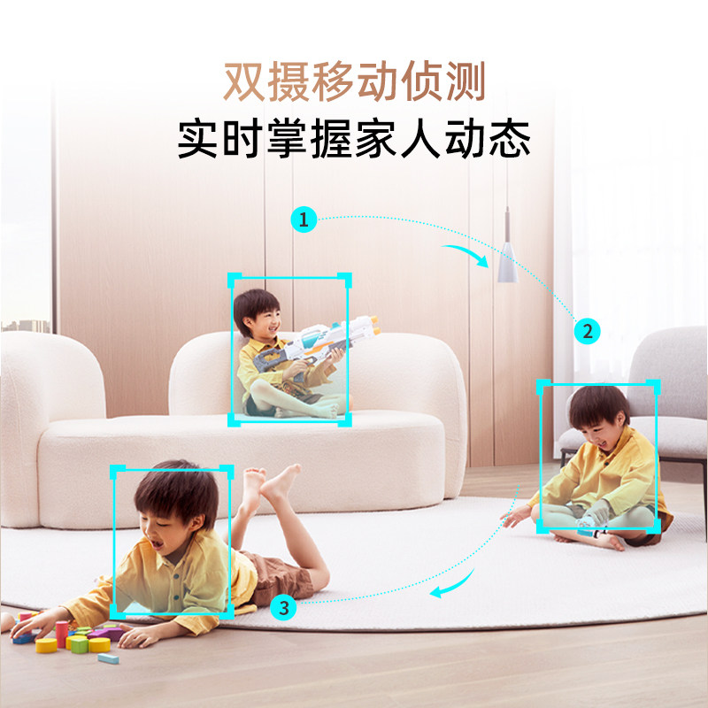 360 감시 카메라 6PRO 듀얼 카메라 홈 실내 파노라마 PTZ 휴대 전화 원격 무선 감시 카메라