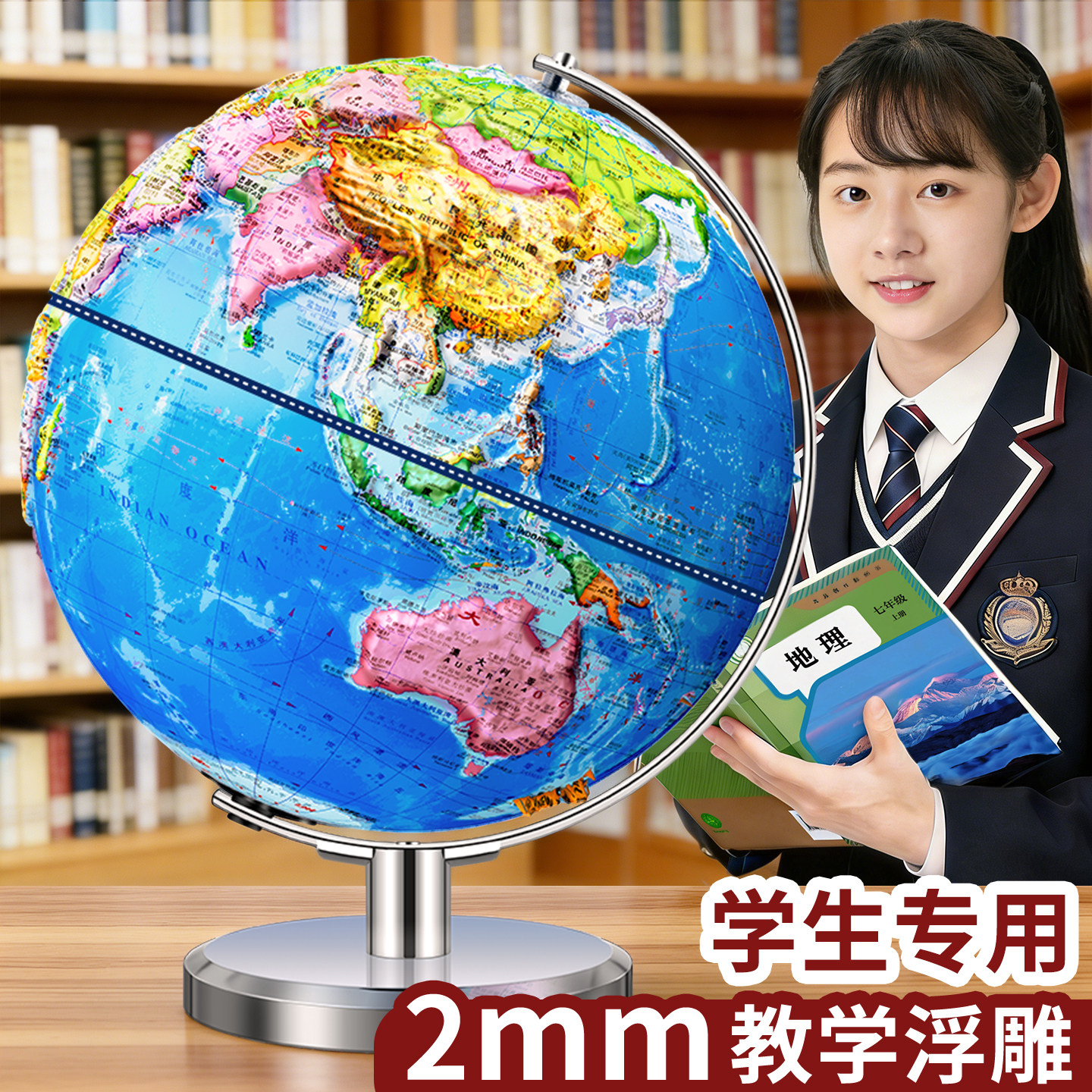 地球仪正版学生用小学生初中生专用3d立体悬浮凹凸儿童启蒙智能ar