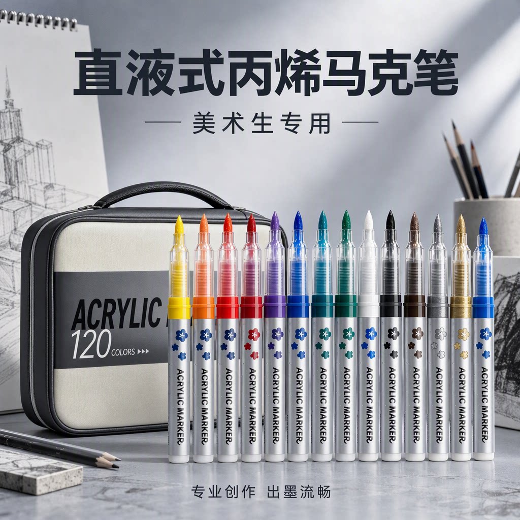 【强覆盖力】慢作高级丙烯马克笔图片