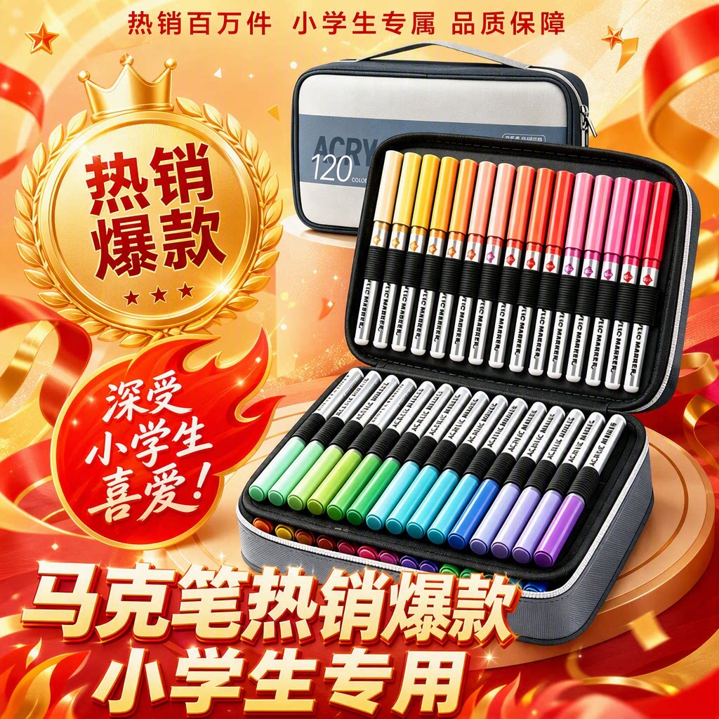 【强覆盖力】慢作高级丙烯马克笔图片