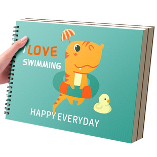 a4儿童空白图画本加厚线圈幼儿园画画纸绘画美术本小学生画画本一年级画图素描本马克笔专用本子画纸涂鸦画册