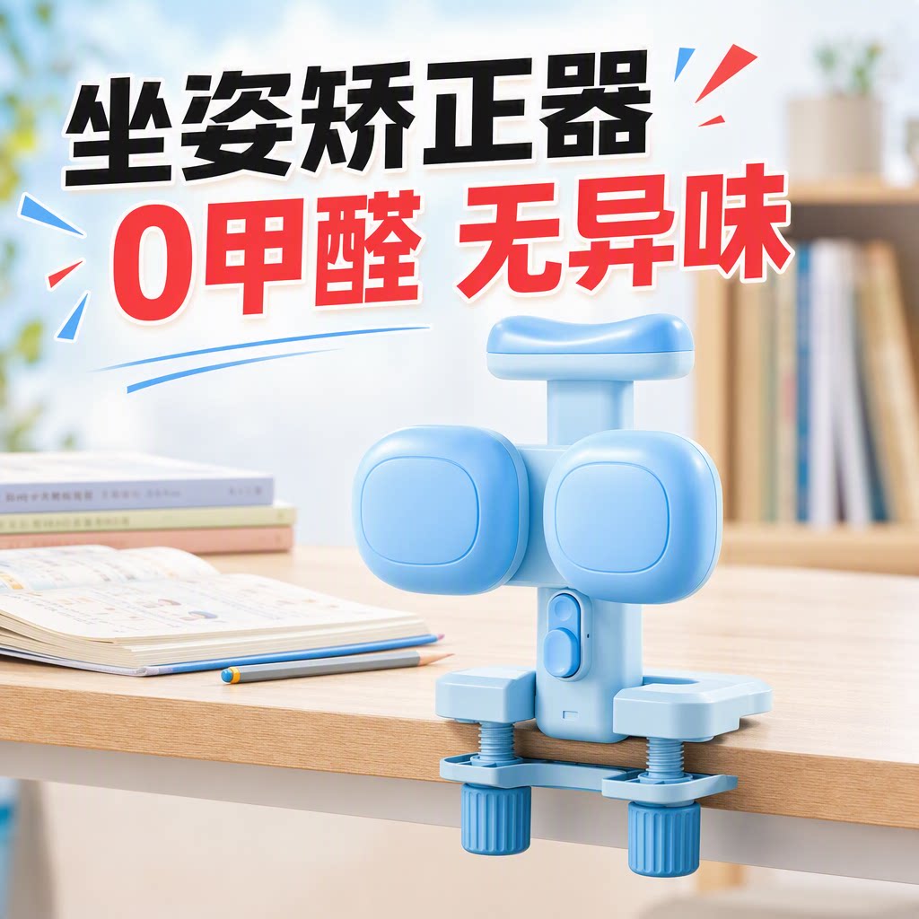 小学生坐姿矫正器儿童可托下巴写字姿势正姿纠正防低头视力保护器写作业书写矫正弯腰驼背护眼学习桌书桌支架