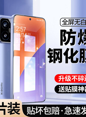 [全屏钻石膜]适用小米15钢化膜手机xiaomi15防窥小米十五防偷窥mi15高清防摔小米15覆盖蓝光防指纹