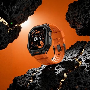 适用苹果手表保护壳表带一体applewatch金属表壳ultra3腕表手表带iwatch11硅胶S11外壳SE2S10新款iWatchUltra